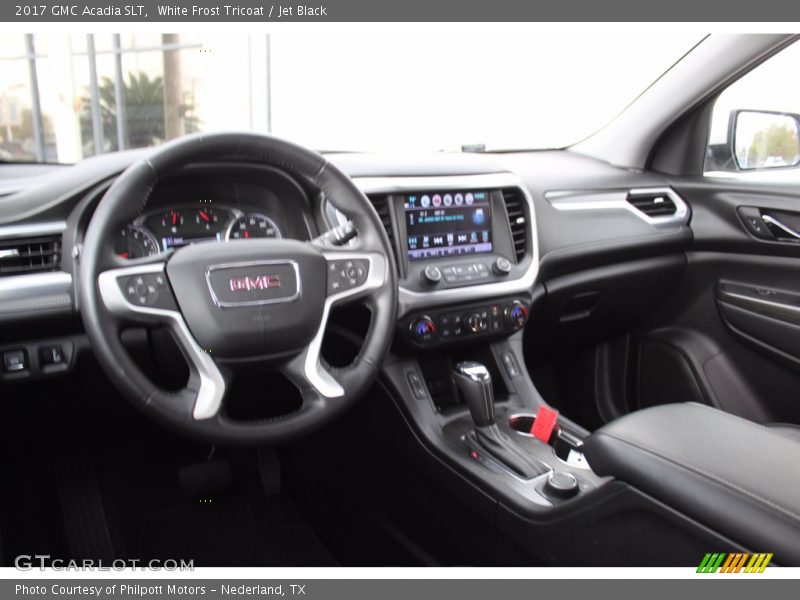 White Frost Tricoat / Jet Black 2017 GMC Acadia SLT
