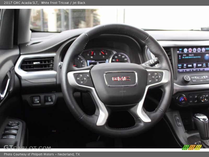 White Frost Tricoat / Jet Black 2017 GMC Acadia SLT