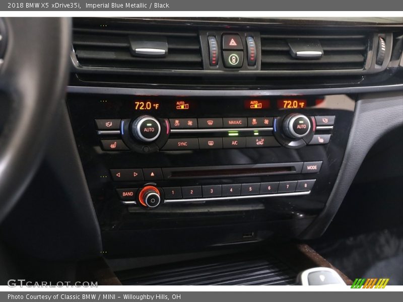 Imperial Blue Metallic / Black 2018 BMW X5 xDrive35i