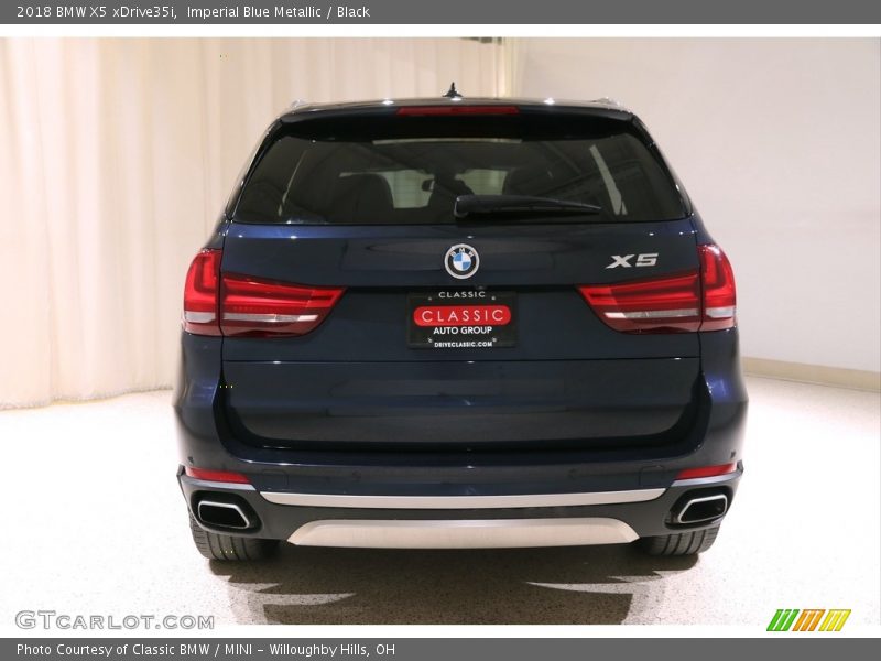 Imperial Blue Metallic / Black 2018 BMW X5 xDrive35i