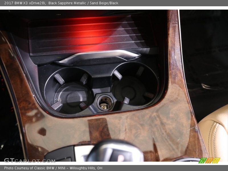 Black Sapphire Metallic / Sand Beige/Black 2017 BMW X3 xDrive28i