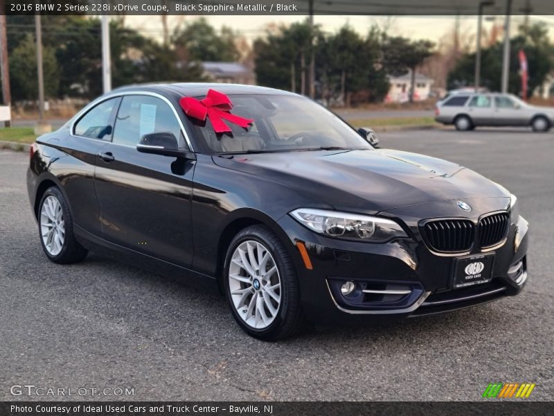 Black Sapphire Metallic / Black 2016 BMW 2 Series 228i xDrive Coupe