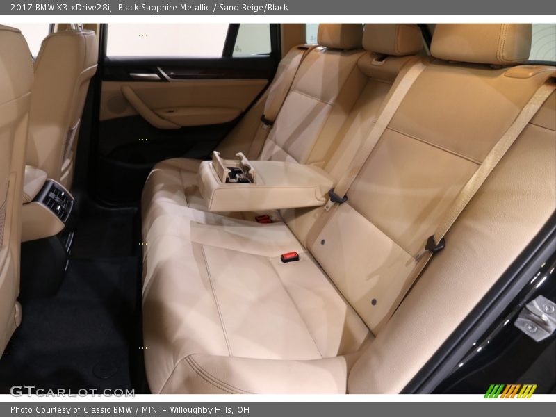 Black Sapphire Metallic / Sand Beige/Black 2017 BMW X3 xDrive28i