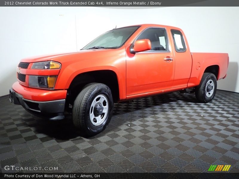  2012 Colorado Work Truck Extended Cab 4x4 Inferno Orange Metallic