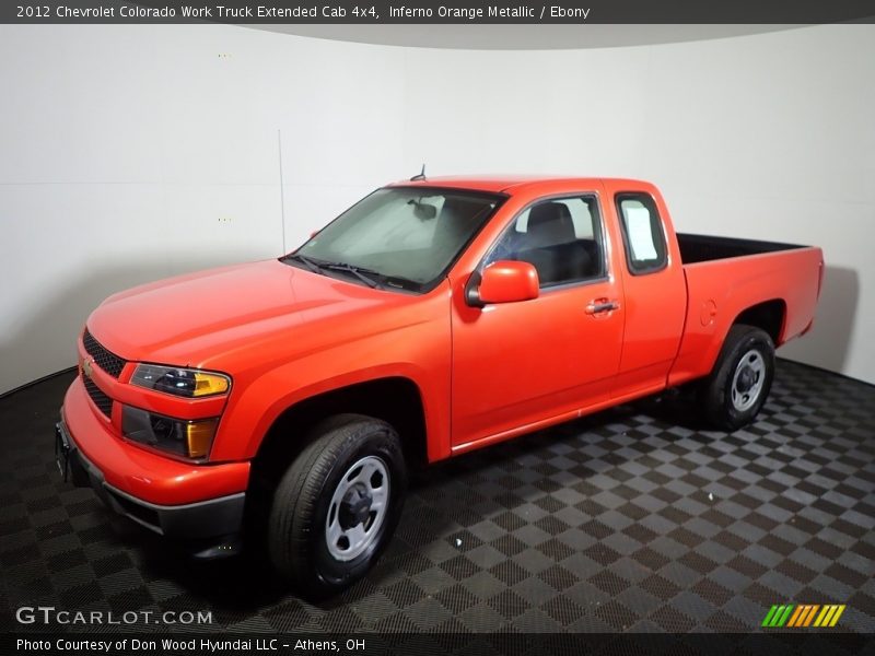  2012 Colorado Work Truck Extended Cab 4x4 Inferno Orange Metallic