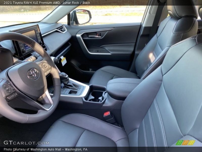 Lunar Rock / Black 2021 Toyota RAV4 XLE Premium AWD