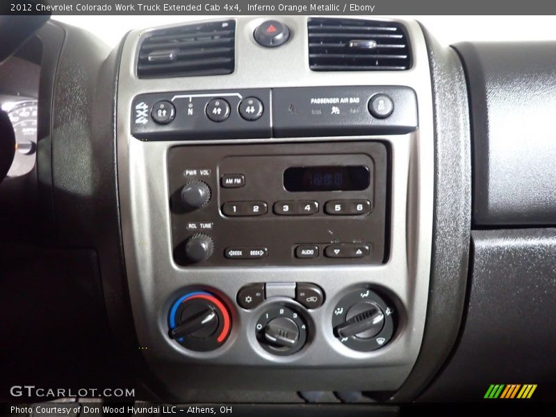 Controls of 2012 Colorado Work Truck Extended Cab 4x4