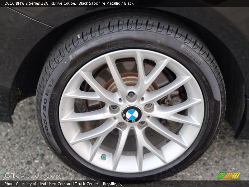 Black Sapphire Metallic / Black 2016 BMW 2 Series 228i xDrive Coupe