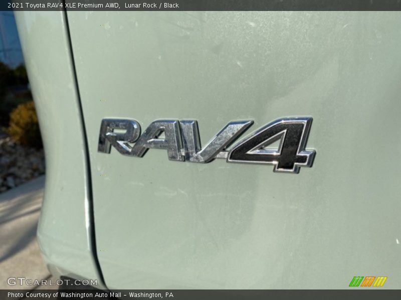 Lunar Rock / Black 2021 Toyota RAV4 XLE Premium AWD