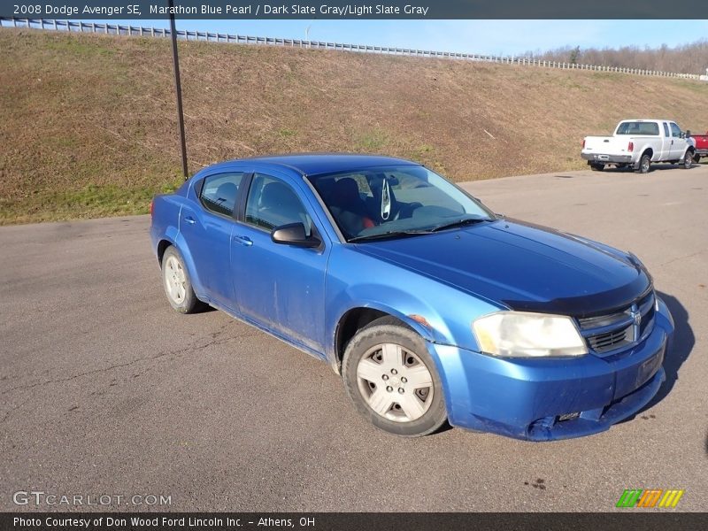 Marathon Blue Pearl / Dark Slate Gray/Light Slate Gray 2008 Dodge Avenger SE