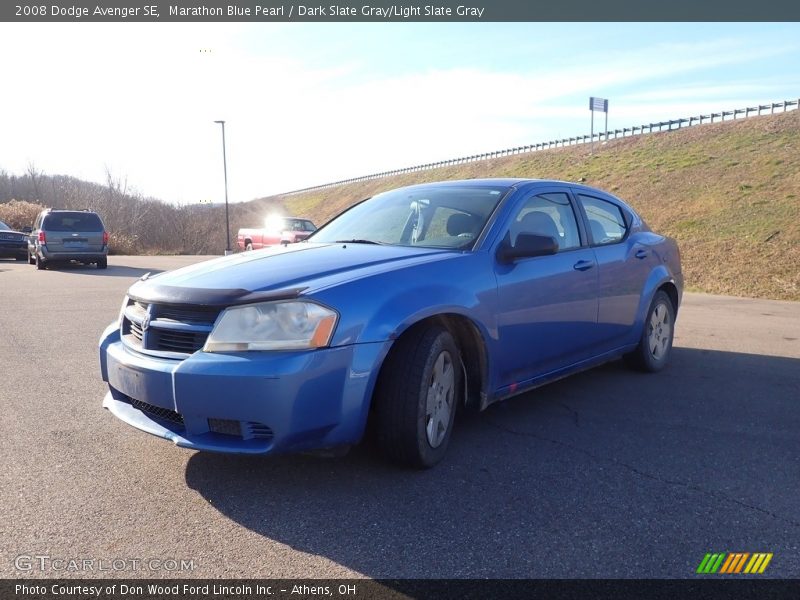 Marathon Blue Pearl / Dark Slate Gray/Light Slate Gray 2008 Dodge Avenger SE