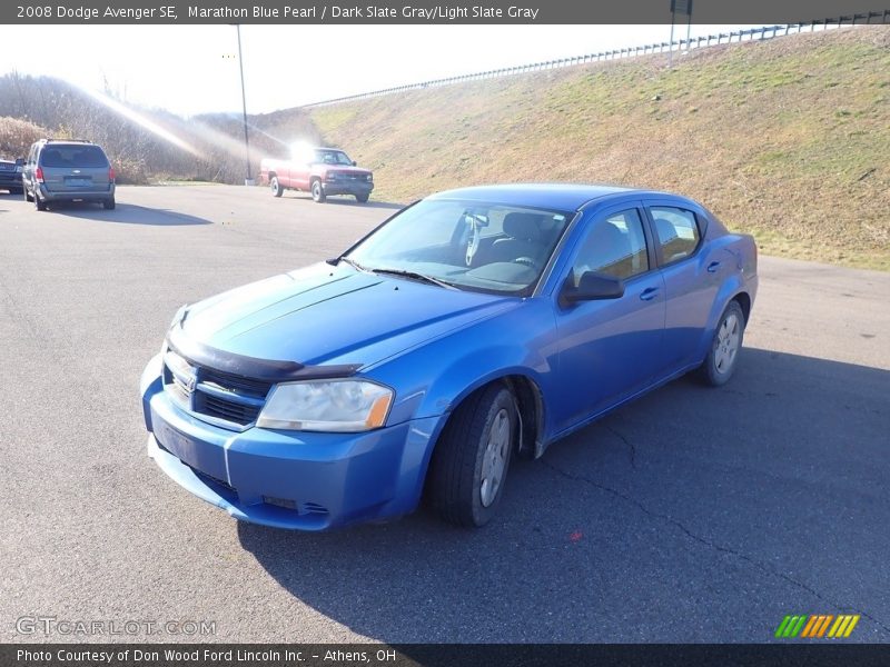 Marathon Blue Pearl / Dark Slate Gray/Light Slate Gray 2008 Dodge Avenger SE