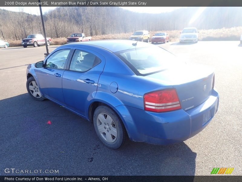 Marathon Blue Pearl / Dark Slate Gray/Light Slate Gray 2008 Dodge Avenger SE