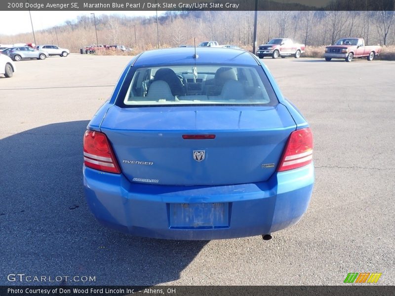 Marathon Blue Pearl / Dark Slate Gray/Light Slate Gray 2008 Dodge Avenger SE