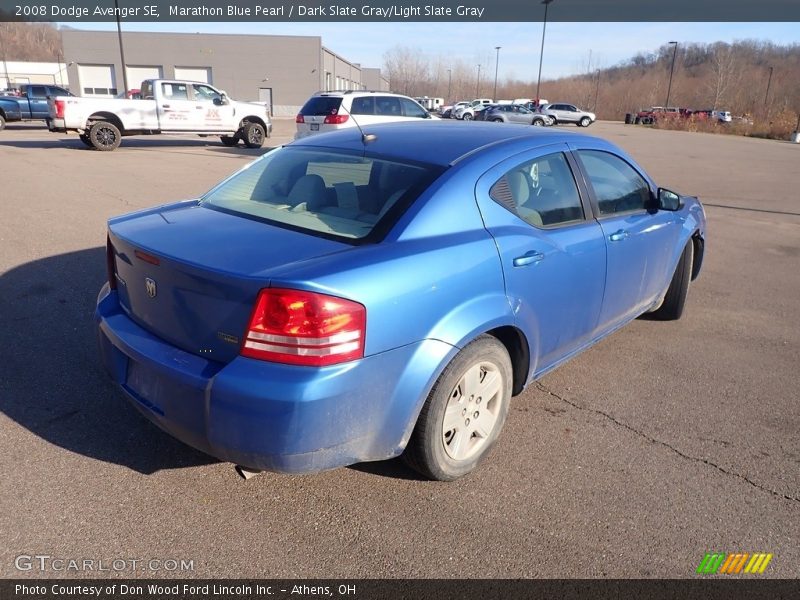 Marathon Blue Pearl / Dark Slate Gray/Light Slate Gray 2008 Dodge Avenger SE