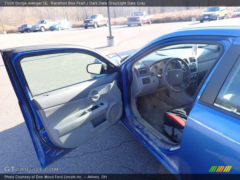 Marathon Blue Pearl / Dark Slate Gray/Light Slate Gray 2008 Dodge Avenger SE