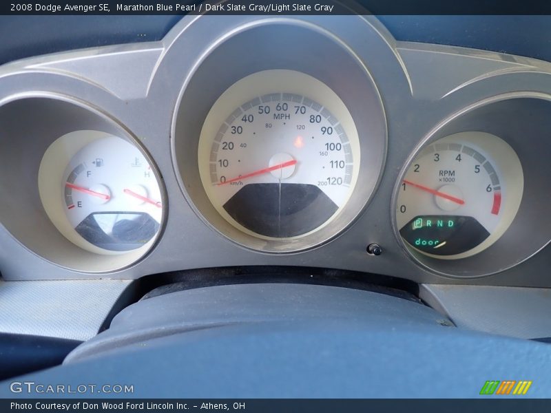 Marathon Blue Pearl / Dark Slate Gray/Light Slate Gray 2008 Dodge Avenger SE