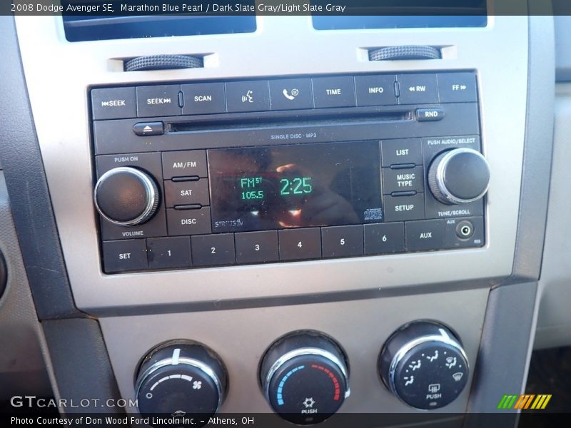 Marathon Blue Pearl / Dark Slate Gray/Light Slate Gray 2008 Dodge Avenger SE