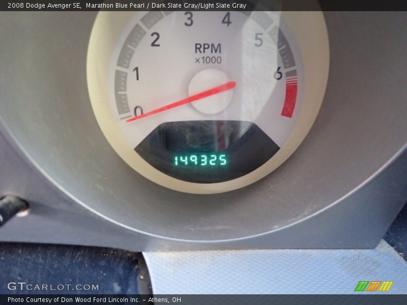 Marathon Blue Pearl / Dark Slate Gray/Light Slate Gray 2008 Dodge Avenger SE