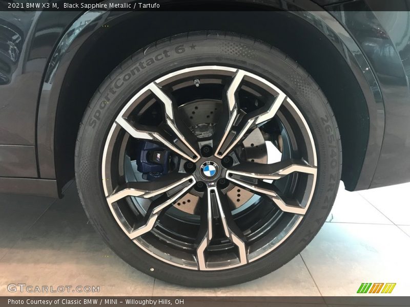 Black Sapphire Metallic / Tartufo 2021 BMW X3 M