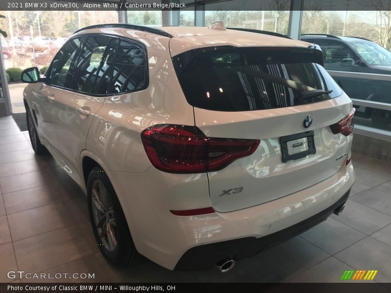 Alpine White / Canberra Beige/Black 2021 BMW X3 xDrive30i