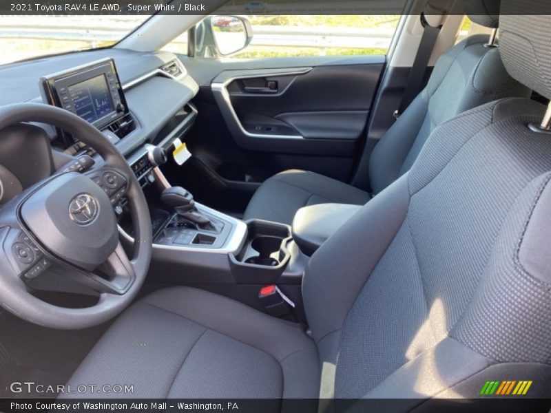 Super White / Black 2021 Toyota RAV4 LE AWD
