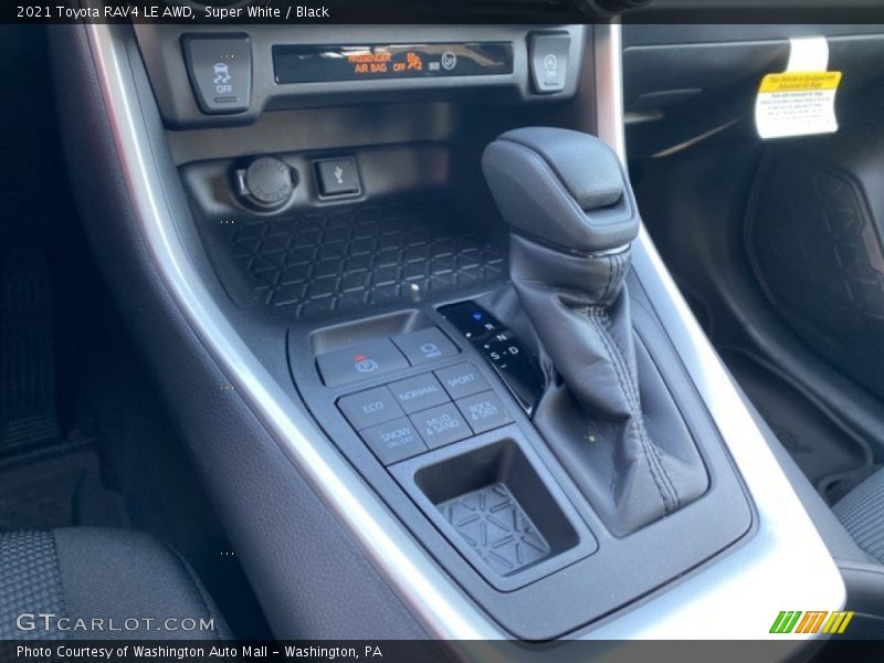 Super White / Black 2021 Toyota RAV4 LE AWD