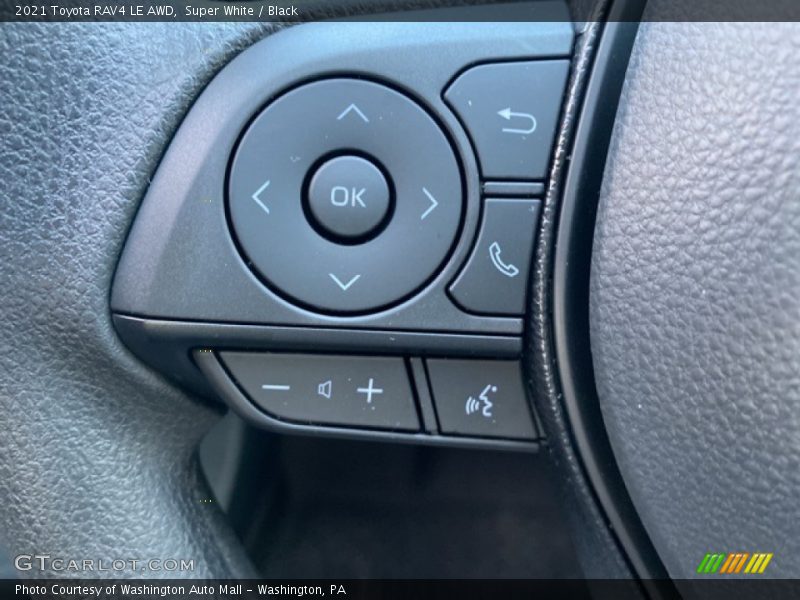Super White / Black 2021 Toyota RAV4 LE AWD