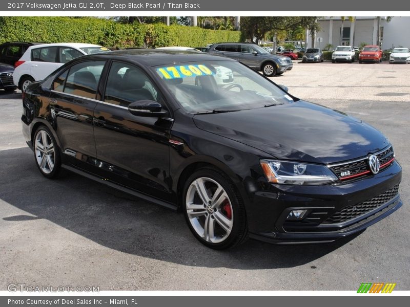 Deep Black Pearl / Titan Black 2017 Volkswagen Jetta GLI 2.0T