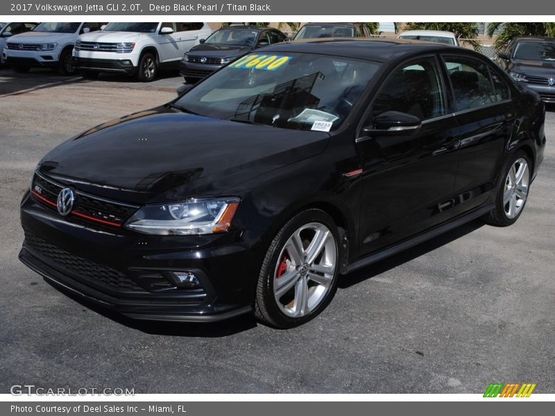Deep Black Pearl / Titan Black 2017 Volkswagen Jetta GLI 2.0T
