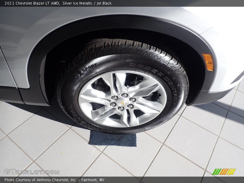 Silver Ice Metallic / Jet Black 2021 Chevrolet Blazer LT AWD