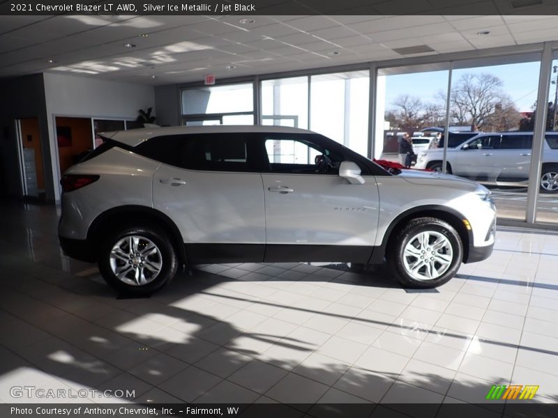 Silver Ice Metallic / Jet Black 2021 Chevrolet Blazer LT AWD