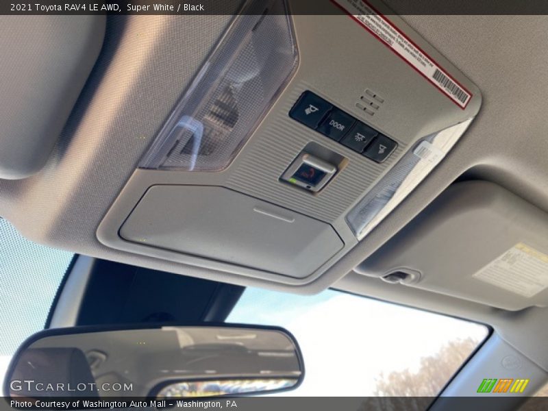 Super White / Black 2021 Toyota RAV4 LE AWD