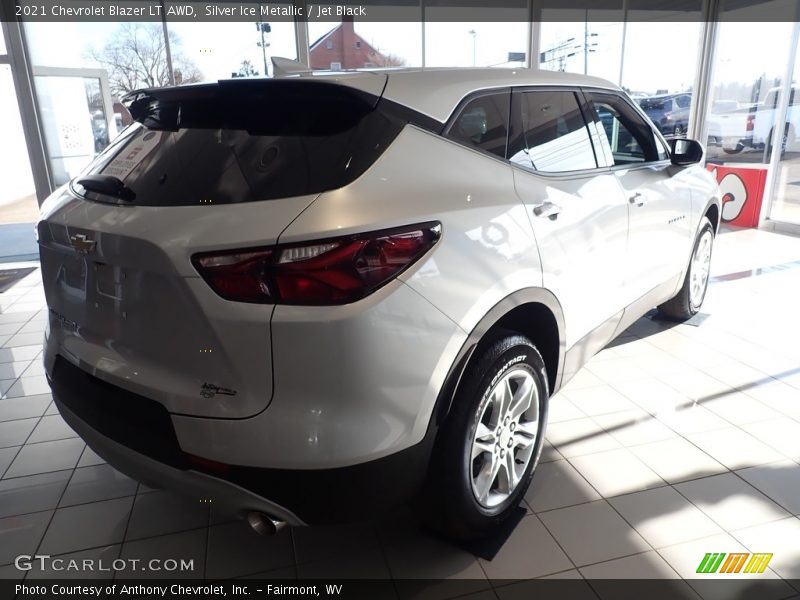 Silver Ice Metallic / Jet Black 2021 Chevrolet Blazer LT AWD