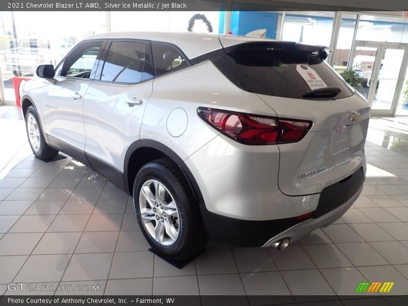 Silver Ice Metallic / Jet Black 2021 Chevrolet Blazer LT AWD