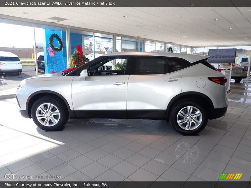 Silver Ice Metallic / Jet Black 2021 Chevrolet Blazer LT AWD