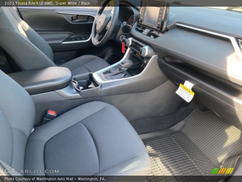 Super White / Black 2021 Toyota RAV4 LE AWD