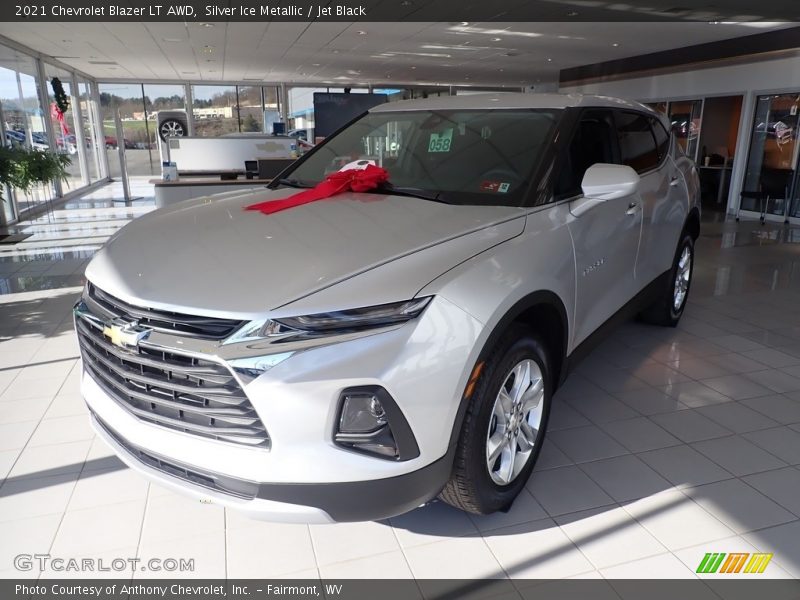 Silver Ice Metallic / Jet Black 2021 Chevrolet Blazer LT AWD