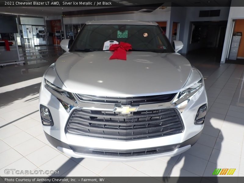 Silver Ice Metallic / Jet Black 2021 Chevrolet Blazer LT AWD