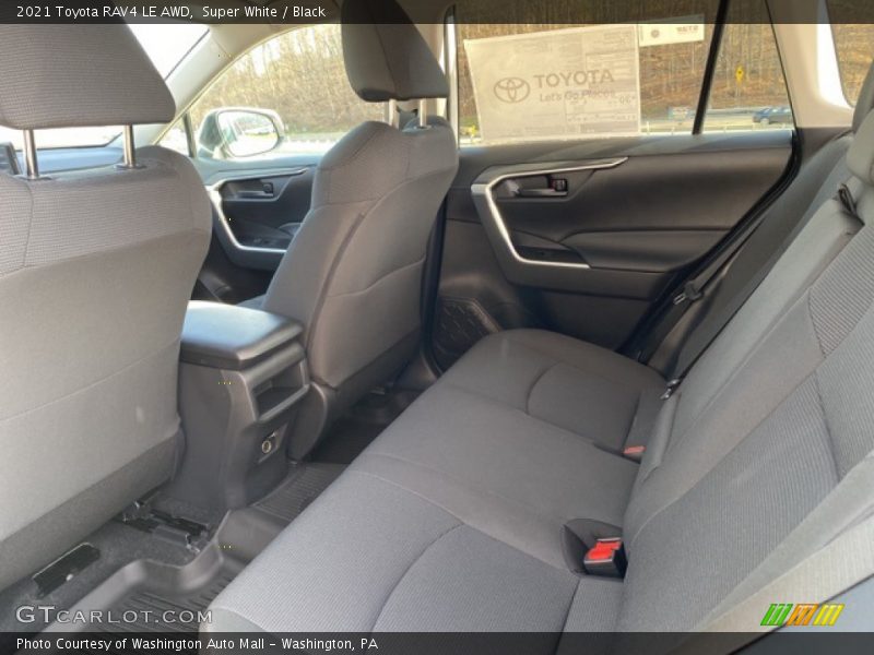 Super White / Black 2021 Toyota RAV4 LE AWD