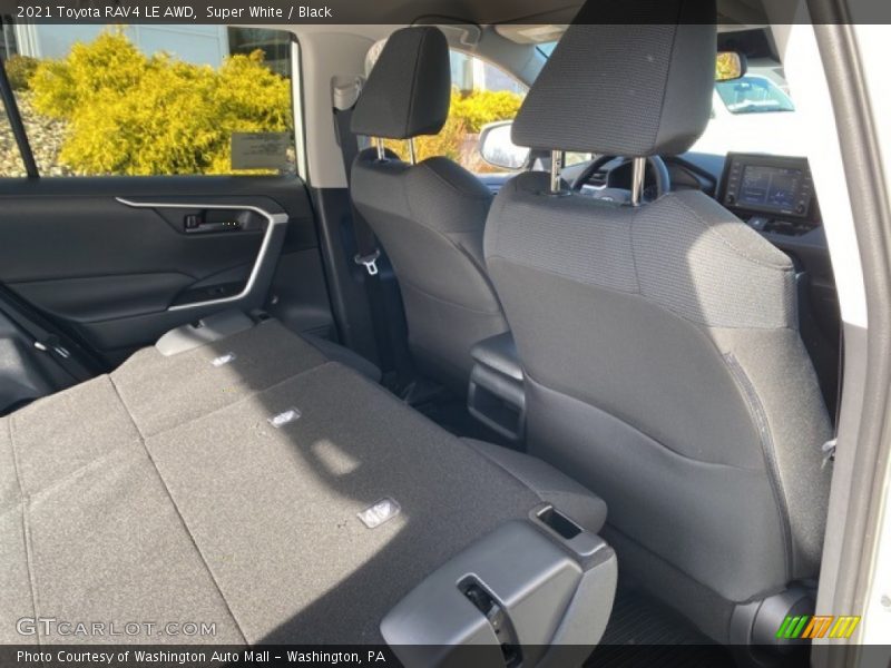 Super White / Black 2021 Toyota RAV4 LE AWD
