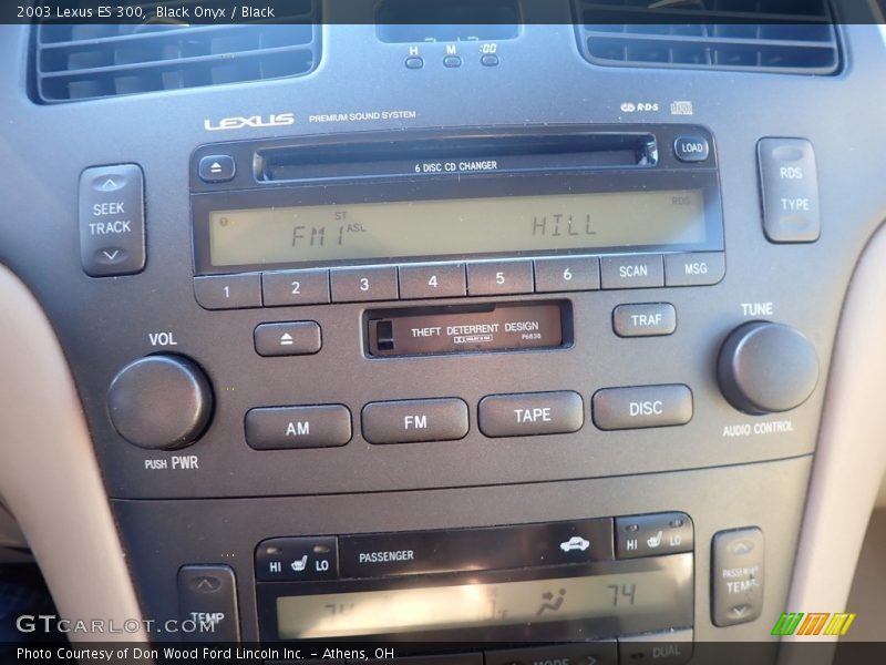 Black Onyx / Black 2003 Lexus ES 300