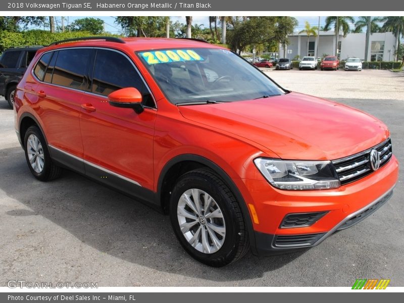  2018 Tiguan SE Habanero Orange Metallic