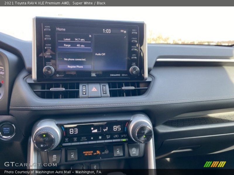 Controls of 2021 RAV4 XLE Premium AWD