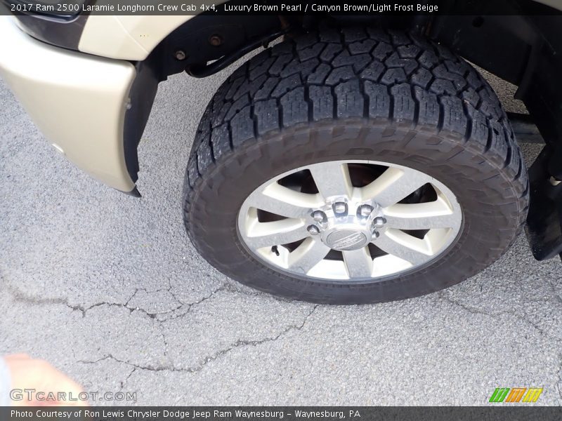 Luxury Brown Pearl / Canyon Brown/Light Frost Beige 2017 Ram 2500 Laramie Longhorn Crew Cab 4x4