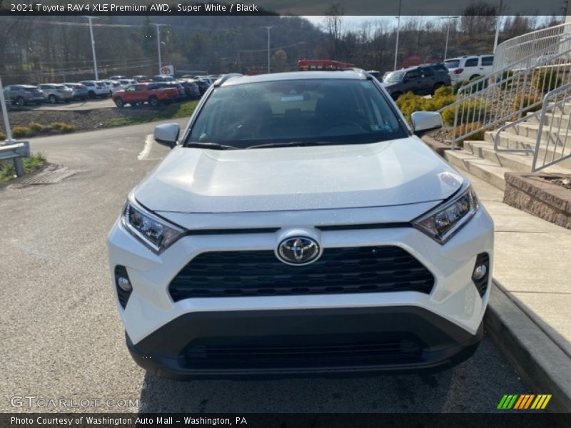 Super White / Black 2021 Toyota RAV4 XLE Premium AWD