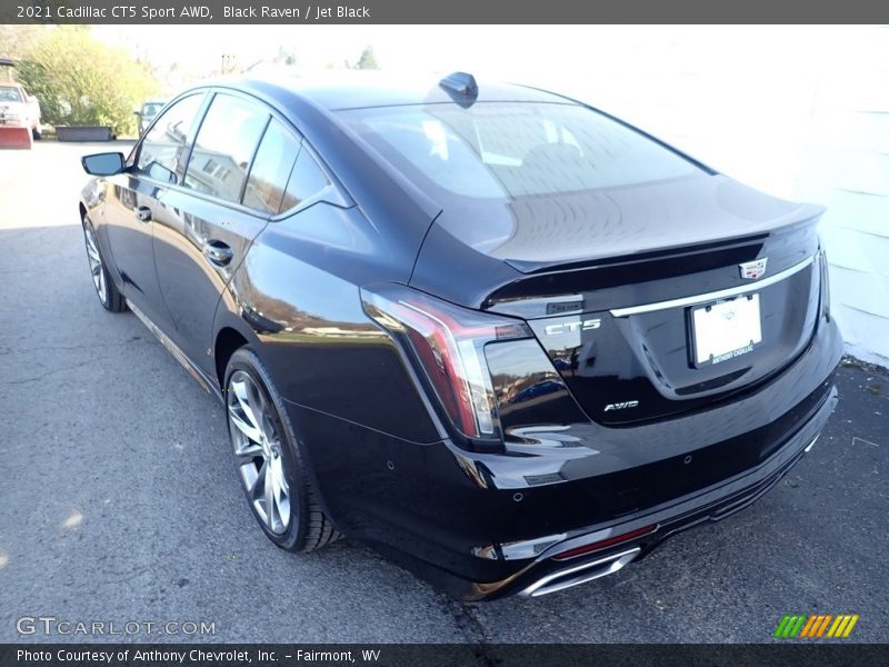 Black Raven / Jet Black 2021 Cadillac CT5 Sport AWD