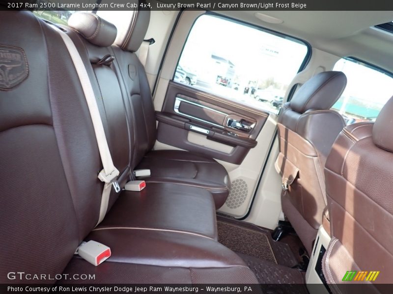 Rear Seat of 2017 2500 Laramie Longhorn Crew Cab 4x4