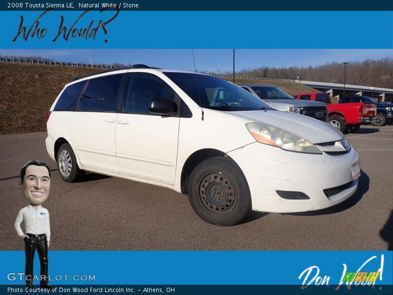 Natural White / Stone 2008 Toyota Sienna LE