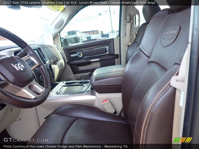 Front Seat of 2017 2500 Laramie Longhorn Crew Cab 4x4
